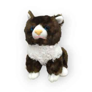 ISTANA BONEKA Kucing Bulu Sit Cat Mainan Anak Peliharaan Anggora Hadiah Spesial Cowok Cewek Bahan Le