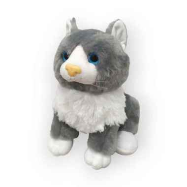 ISTANA BONEKA Kucing Bulu Sit Cat Mainan Anak Peliharaan Anggora Hadiah Spesial Cowok Cewek Bahan Le