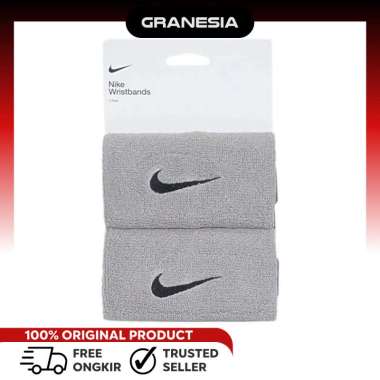 Nike Swoosh Doublewide Wristbands 2 Pk NN0005078|Gelang Tangan Olahraga