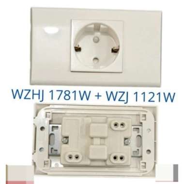 PLATE WZHJ 1781W + STOP KONTAK ARDE WZJ 1121W PANASONIC BARU