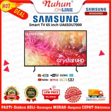 Samsung Smart TV 65" Crystal UHD 4K DU7000 4K - UA65DU7000