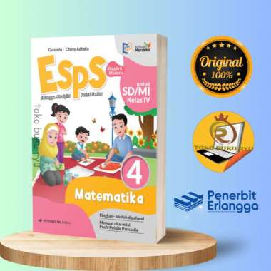 Buku ESPS Matematika Kelas 4 SD Kurikulum Merdeka Erlangga