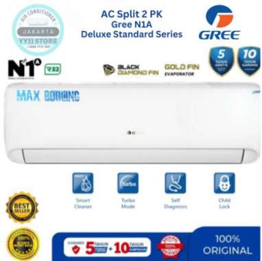 AC GREE 2 PK Deluxe Standard Series GWC-18N1A GWC18N1A N1A Black Diamond Fin Outdoor 1450W Paket 5 M