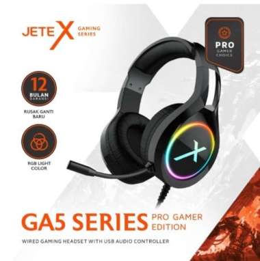Headset Gaming I Headphone Gaming RGB Noise Cancelling JETE GA5