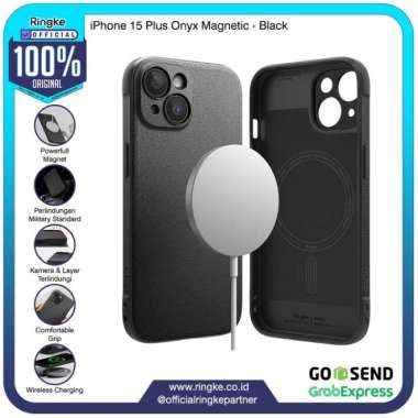 Ringke iPhone 15 Plus Onyx Magsafe Magnet Black Softcase Anti Crack