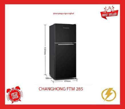 KULKAS CHANGHONG 2 PINTU INVERTER 85 WATT - FTM 285