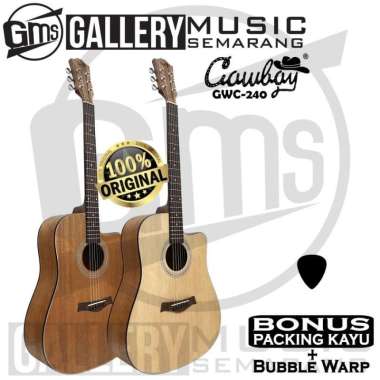 ORIGINAL Gitar Akustik Elektrik Cowboy GWC-240 NA GWC 240NS EQ Fishman AKUSTIK MURAH GWC-240 NS