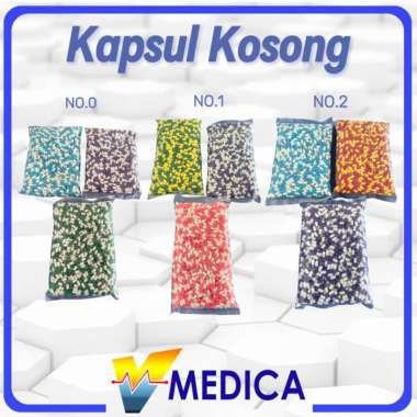 Kapsul Kosong Warna uk 00 0 1 2 3 / Kapsul Kosong 1