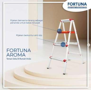 Fortuna Aroma AR 06 Tangga Lipat Aluminium Tangga Manten 1.6meter AR06