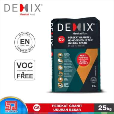 Semen Instan DEMIX C5 Perekat Granit Ukuran Besar Mortar Big Slab