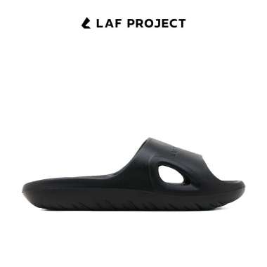 Sandal Elastis Pria Wanita Selop Slide Karet Empuk Anti Slip Kekinian Glideon Hitam LAF Project 39 H