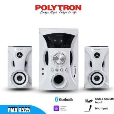Polytron Active Speaker PMA-9525 Bluetooth/USB/AUX/FM withRemot