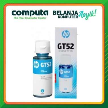 TINTA REFILL HP GT52 / GT 52 CYAN BIRU ORIGINAL