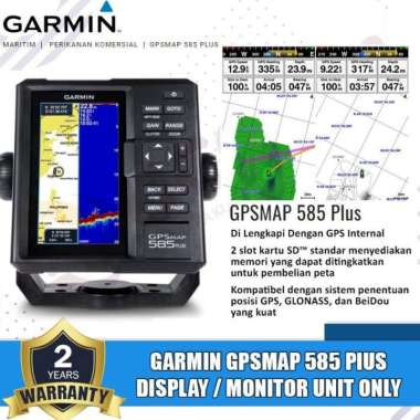 GARMIN Gpsmap 585 Plus Display Unit Only With GPS Internal GPSMap Monitor Navigasi Kapal Garmin 585P