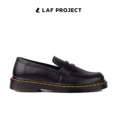 Sepatu Pria Loafers Slip on Casual Formal Kerja Kantor Hitam Kulit Sintetis Olivero V2 LAF Project 4