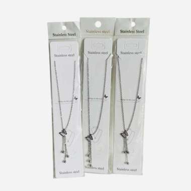 Kalung koye kupu kupu rantai nori titanium