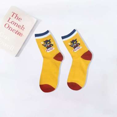 OEM ONE-P629 Kaos Kaki Anak Laki laki Karakter Super Hero Kekinian / Kaos Kaki Panjang Anak Sekolah 