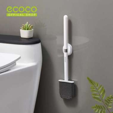 ECOCO Flat Magnetic Toilet Brush - Sikat Toilet WC Magnet Kloset Kamar Mandi Bathroom Brush Silicon 