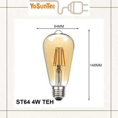 Filament Lampu LED ST64 Bulb 4W bohlam 4 w watt pijar edison cafe OVAL
