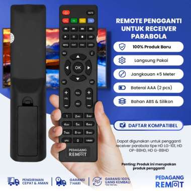 Remot Remote Receiver Parabola Optus 66HD New / Lgsat Stars 101 New