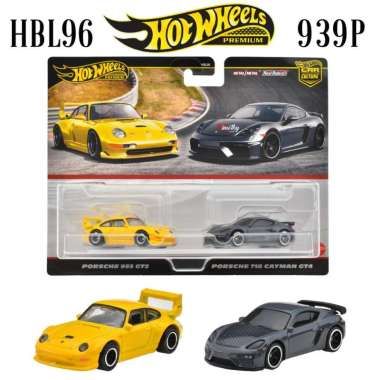 Hot Wheels Premium 2 Pack Porsche 993 GT2 Vs Porsche 718 Cayman GT4