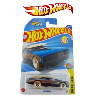 Hot Wheels Lets Race Long Bloc Biru Coklat HW Art Cars