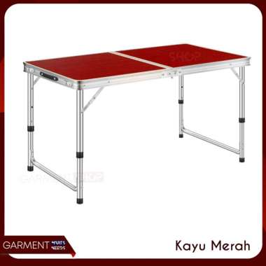 Meja Lipat Lubang Tengah Jualan Bazar Lapak Cafe Anti UV Kokoh Warna Warni Bagus Koper Camping PACKI