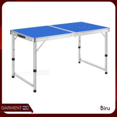Meja Lipat Lubang Tengah Jualan Bazar Lapak Cafe Anti UV Kokoh Warna Warni Bagus Koper Camping PACKI