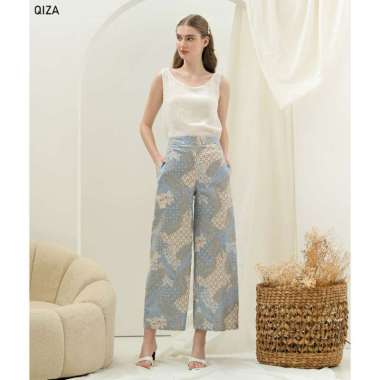 Evercloth Pica Qiza Celana Kulot Batik Pendek Bawahan Batik Kulot Long Cullote Short Celana Batik Ku
