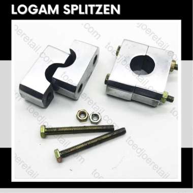 Paket Stang RZR Set Dudukan Adaptor Stang Stir Racing Road Race Motor Matic Bebek Yamaha Universal R