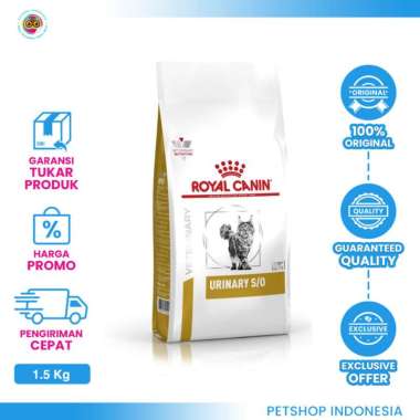 ROYAL CANIN Urinary S/O Cat 1.5 kg - Makanan Kucing VET