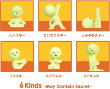 Smiski Minifigure Series Yoga - 1pc