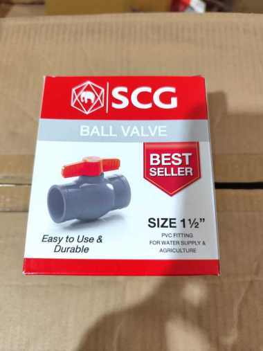 [SCG] Stop Kran / Ball Valve PVC 1,5" SCG