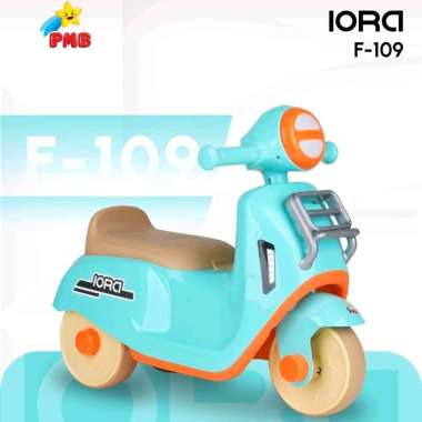 Mainan Anak Ride On PMB Iora F109 Vespa Dorong Manual F 109 Hijau