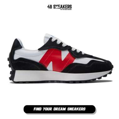 Sepatu Pria New Balance 327 White True Red (U327WEA) Original 42.5