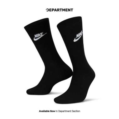 Kaos Kaki NIKE SPORTSWEAR EVERYDAY ESSENTIAL CREW SOCKS 3PK DX5025010 ORIGINAL L(27-30CM)