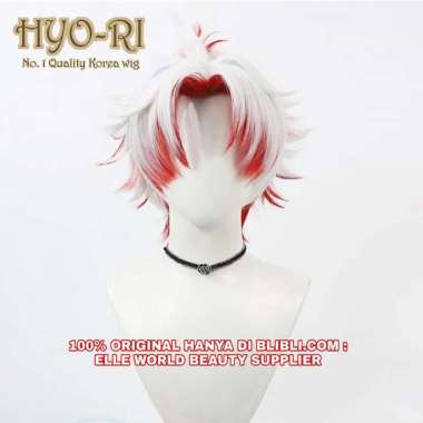 READY STOK - WIG SCAR WIG SCARS WIG COSPLAY GAME WUTHERING WAVES WIG COWO COWOK PRIA PENDEK PONI BEL