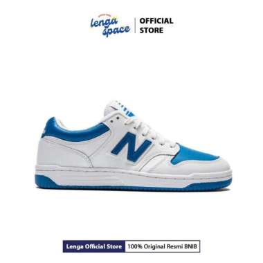 Sepatu Sneakers New Balance Pria 480 - White Blue (BB480LCB) Original 44