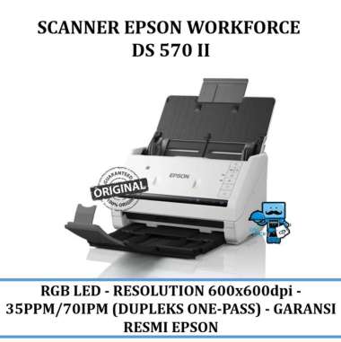 Scanner Epson Ds-570w Ii Wifi Ds 570w - Garansi