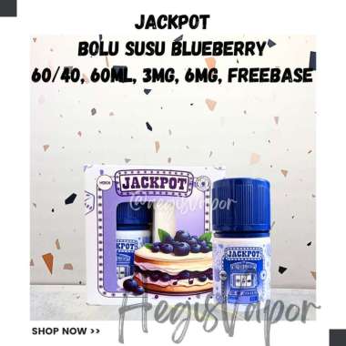 Jackpot Bolu Susu Blueberry 60ml 3MG