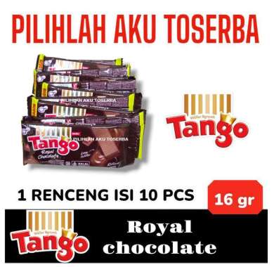 Tango Wafer ROYAL CHOCOLATE RENCENG - (HARGA 1 RENCENG ISI 10 SACHET)