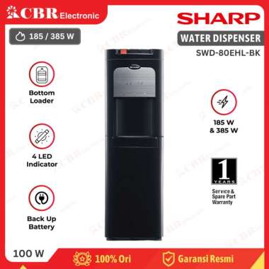 Water Dispenser Galon Bawah SHARP SWD-80EHL-BK