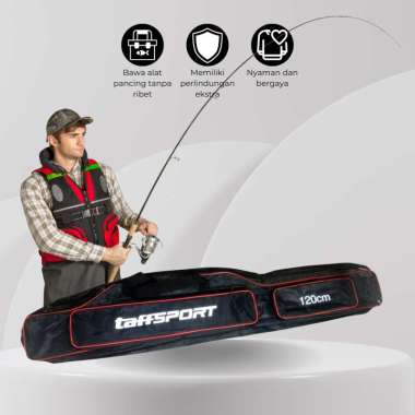 Tas Perlengkapan Alat Pancing Peralatan Memancing 3 Layer Fishing Bag 120cm
