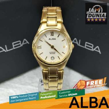 JAM TANGAN ANALOG ALBA ORIGINAL ALBA JAM ALBA STAINLESS STEEL AXDF96 ALBA AXDF96X1 AXDF JAM ALBA GOL