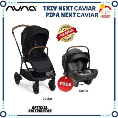 Nuna Triv Next Stroller Caviar Free Pipa Caviar