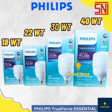 Lampu PHILIPS TrueForce Esential Putih Watt Besar 18 22 30 40 W Watt LED philips Essential 30 Watt