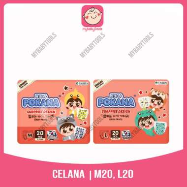 POKANA PANTS M20 L20 SURPRISE DESIGN DIAPERS POPOK BAYI ANAK = L20