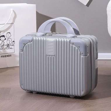 Koper Mini Beauty Case Tas Make Up Koper Make Up Box - Susie 14"Grey