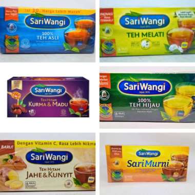Promo Harga Sariwangi Teh Hitam Jahe & Kunyit 37 gr - Blibli