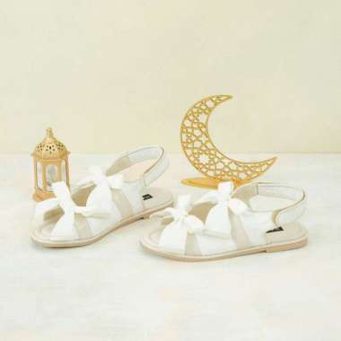 Dianable - Hanna ivory Flat Sandal Wanita 39 Ivory